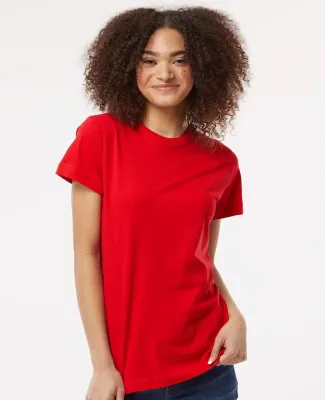 Tultex 0216 / Misses Fine Jersey Tee with a Tear-A Red
