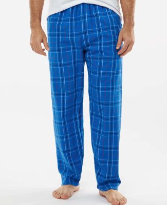 Boxercraft BM6624 Harley Flannel Pants in Royal field day plaid