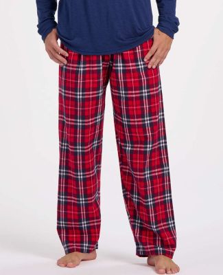 Boxercraft BM6624 Harley Flannel Pants in Navy/ red plaid