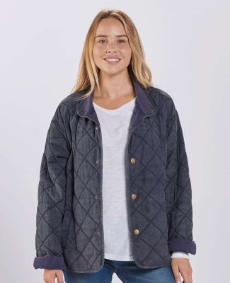 Boxercraft BW8102 Women's Quilted Market Jacket in Navy