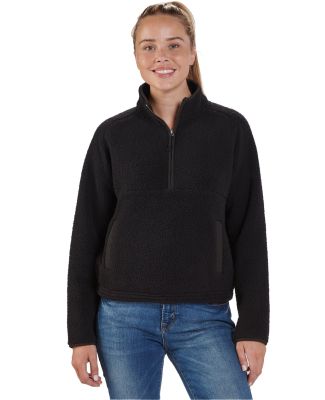 Boxercraft BW8501 Women's Everest Half Zip Pullove in Black