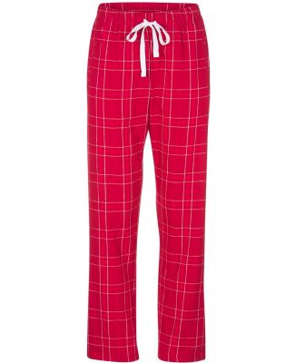 Boxercraft BW6620 Women's Haley Flannel Pants in Crimson field day plaid