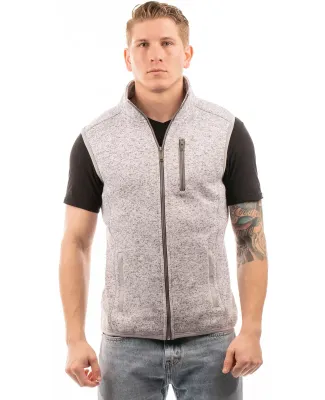 Burnside Clothing 3910 Sweater Knit Vest Heather Grey