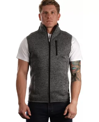Burnside Clothing 3910 Sweater Knit Vest Heather Charcoal