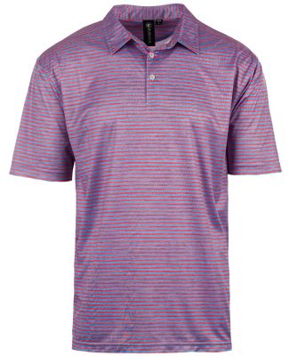 Burnside Clothing 0101 Golf Polo in Red/ blue