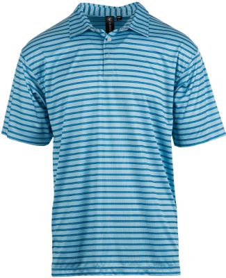 Burnside Clothing 0101 Golf Polo in Turquoise/ sky