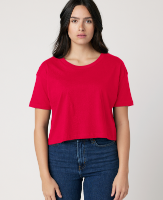 Cotton Heritage W1085 Women's Crop Top in Team red