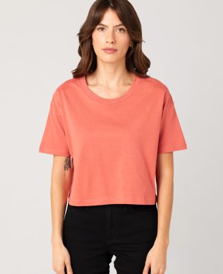 Cotton Heritage W1085 Women's Crop Top in Red sorbet