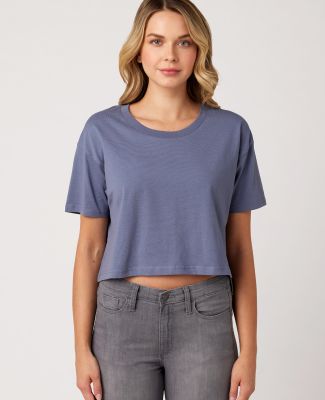 Cotton Heritage W1085 Women's Crop Top in Blue haze