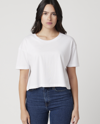 Cotton Heritage W1085 Women's Crop Top in White