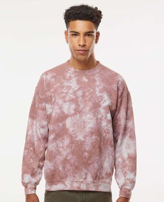 Dyenomite 681VR Blended Tie-Dyed Sweatshirt in Copper crystal