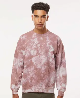 Dyenomite 681VR Blended Tie-Dyed Sweatshirt in Copper crystal