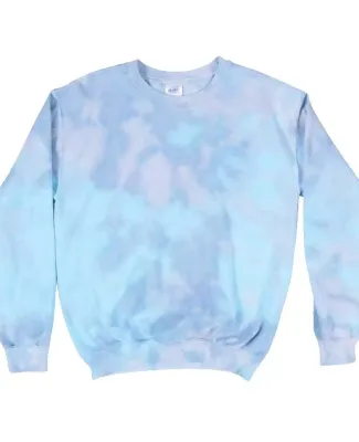 Dyenomite 681VR Blended Tie-Dyed Sweatshirt in Turquoise dream