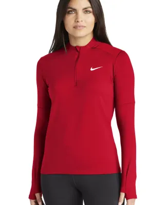 Nike NKDH4951  Ladies Dri-FIT Element 1/2-Zip Top Scarlet
