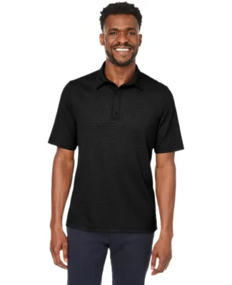 North End NE102 Men's Replay Recycled Polo BLACK