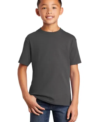 Port & Company PC54YDTG    Youth Core Cotton DTG T Charcoal