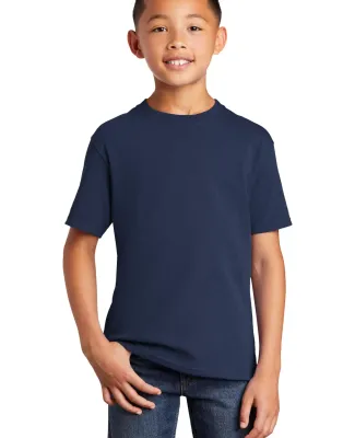 Port & Company PC54YDTG    Youth Core Cotton DTG T Navy