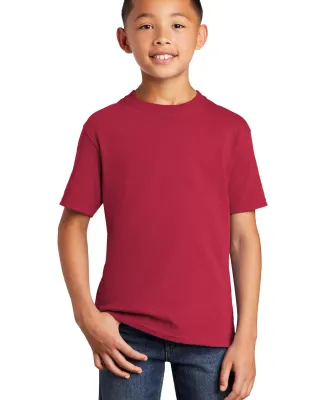 Port & Company PC54YDTG    Youth Core Cotton DTG T Red