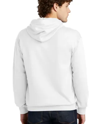 Port & Company PC79H    Fleece Pullover Hooded Swe White