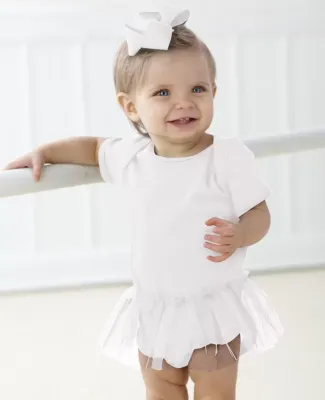 Rabbit Skins 4422 Infant Baby Rib Lap Shoulder Tut WHITE