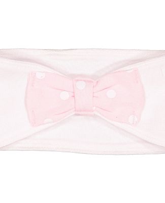 Rabbit Skins 4454 Infant Bow Tie Headband WHT/ BLRNA WH DT