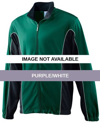 Augusta Sportswear 4330 Brushed Tricot Color Block Purple/White