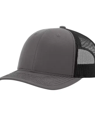 Richardson Hats 112RE Recycled Trucker Cap Charcoal/ Black