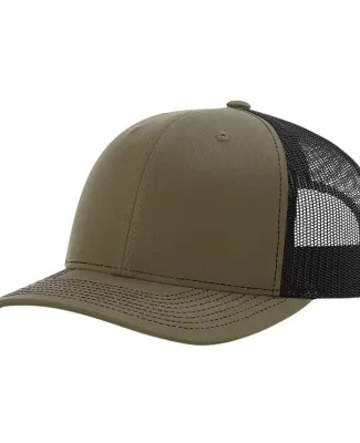 Richardson Hats 112RE Recycled Trucker Cap Loden/ Black