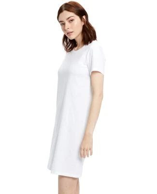US Blanks US401 Ladies' Cotton T-Shirt Dress in White