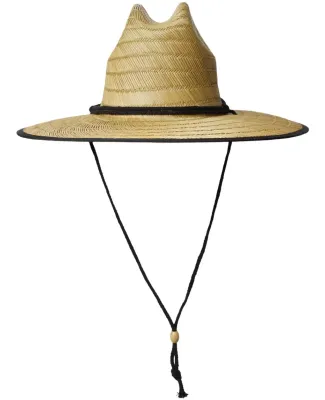 Mega Cap 8030 Lifeguard Straw Hats in Natural/ water