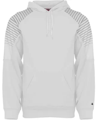Badger Sportswear 1405 Lineup Hooded Pullover in White