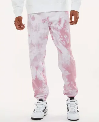 Dyenomite 973VR Dream Tie-Dyed Sweatpants in Rose crystal