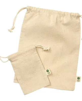 econscious EC8101 Organic Cotton Cinch Gift Bag NATURAL