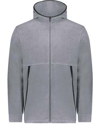 Augusta Sportswear 6858 Polar Fleece Hooded Full-Z in Graphite