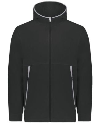 Augusta Sportswear 6859 Youth Polar Fleece Hooded  in Black