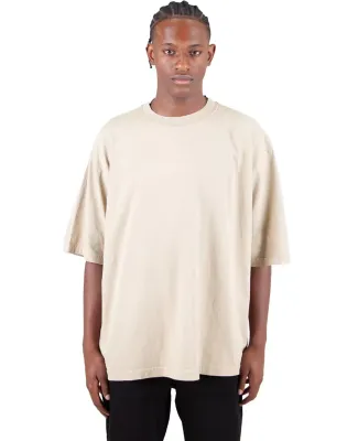 Shaka Wear SHGDD Adult Garment-Dyed Drop-Shoulder  in Cream
