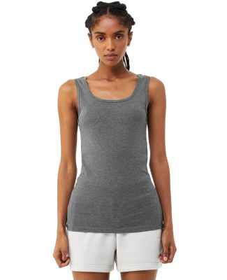 Bella + Canvas 1081 Ladies' Micro Ribbed Tank DEEP HEATHER