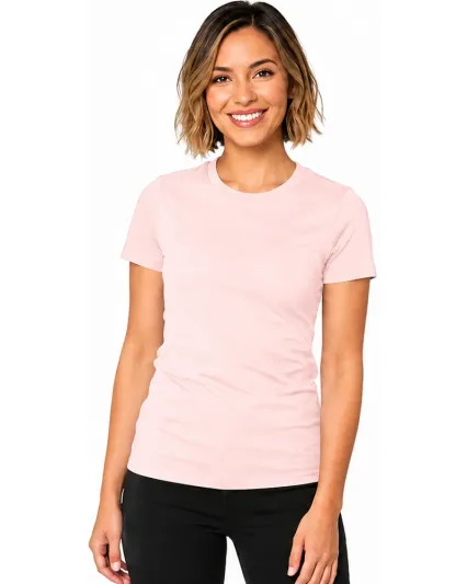 Smart Blanks 4001 WOMEN'S TRU-FIT TEE in Baby pink