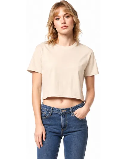 Smart Blanks 4003 WOMEN'S CROP TEE in Dust