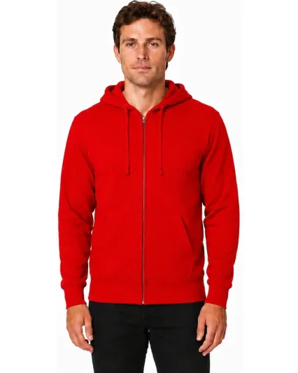 Smart Blanks 102 ADULT COMFORT ZIPPER HOODIE in Red