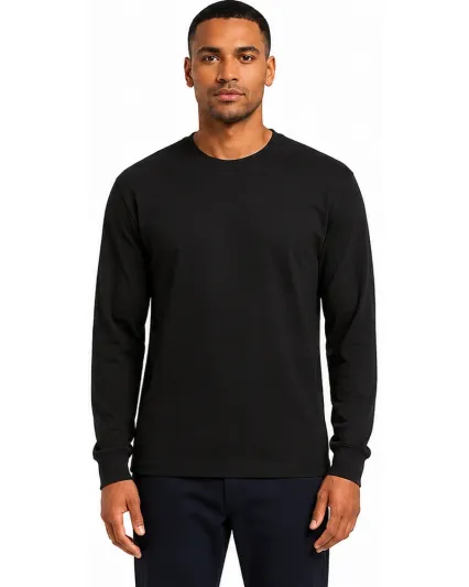 Smart Blanks 1401 MEN'S LONG SLEEVE TEE in Black
