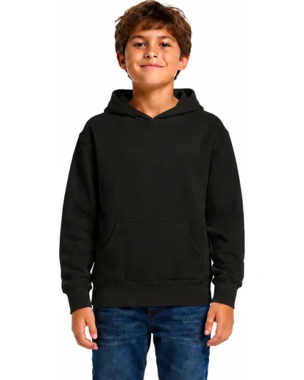Smart Blanks 301 YOUTH PULLOVER HOODIE in Black