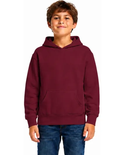 Smart Blanks 301 YOUTH PULLOVER HOODIE in Burgundy