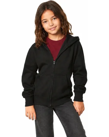 Smart Blanks 302 YOUTH ZIPPER HOODIE in Black