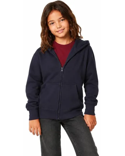Smart Blanks 302 YOUTH ZIPPER HOODIE in Navy