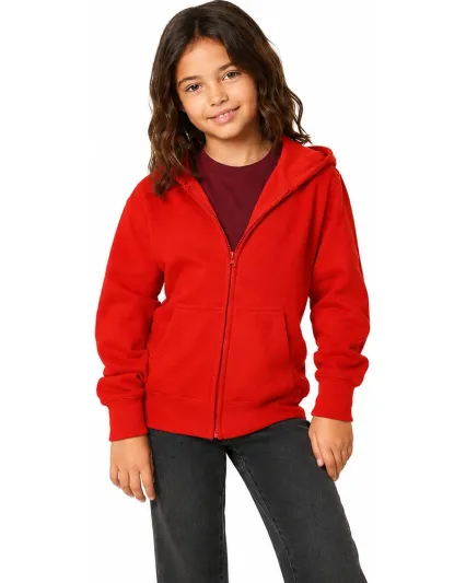 Smart Blanks 302 YOUTH ZIPPER HOODIE in Red