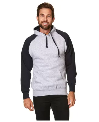 Smart Blanks CB3260 COLOR BLK PULLOVER HOODIE HEATHER GREY NAVY