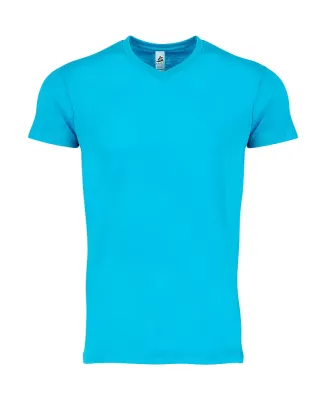 Smart Blanks 601 MEN'S V NECK T SHIRTS in Turquoise