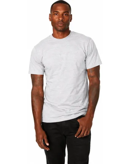 Adult Premium Wholesale Heavyweight T-shirt Cotton in Heather grey
