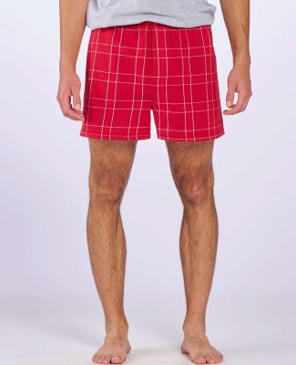 Boxercraft BM6701 Double Brushed Flannel Boxers in Crimson field day plaid